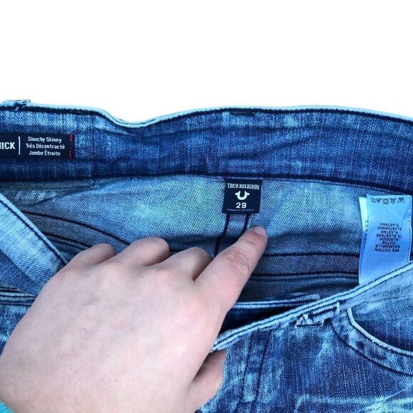 TRUE Religion Jeans Size 29 MICK Blue - Picture 10 of 10